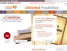 Tablet Screenshot of limitedpapers.com